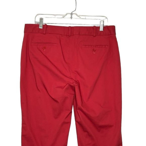Talbots Red/Pink Spring/Summer Cropped Signature Pants Sz 14P - Picture 5 of 15